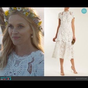 Jonathan Simkhai lace guipure midi dress